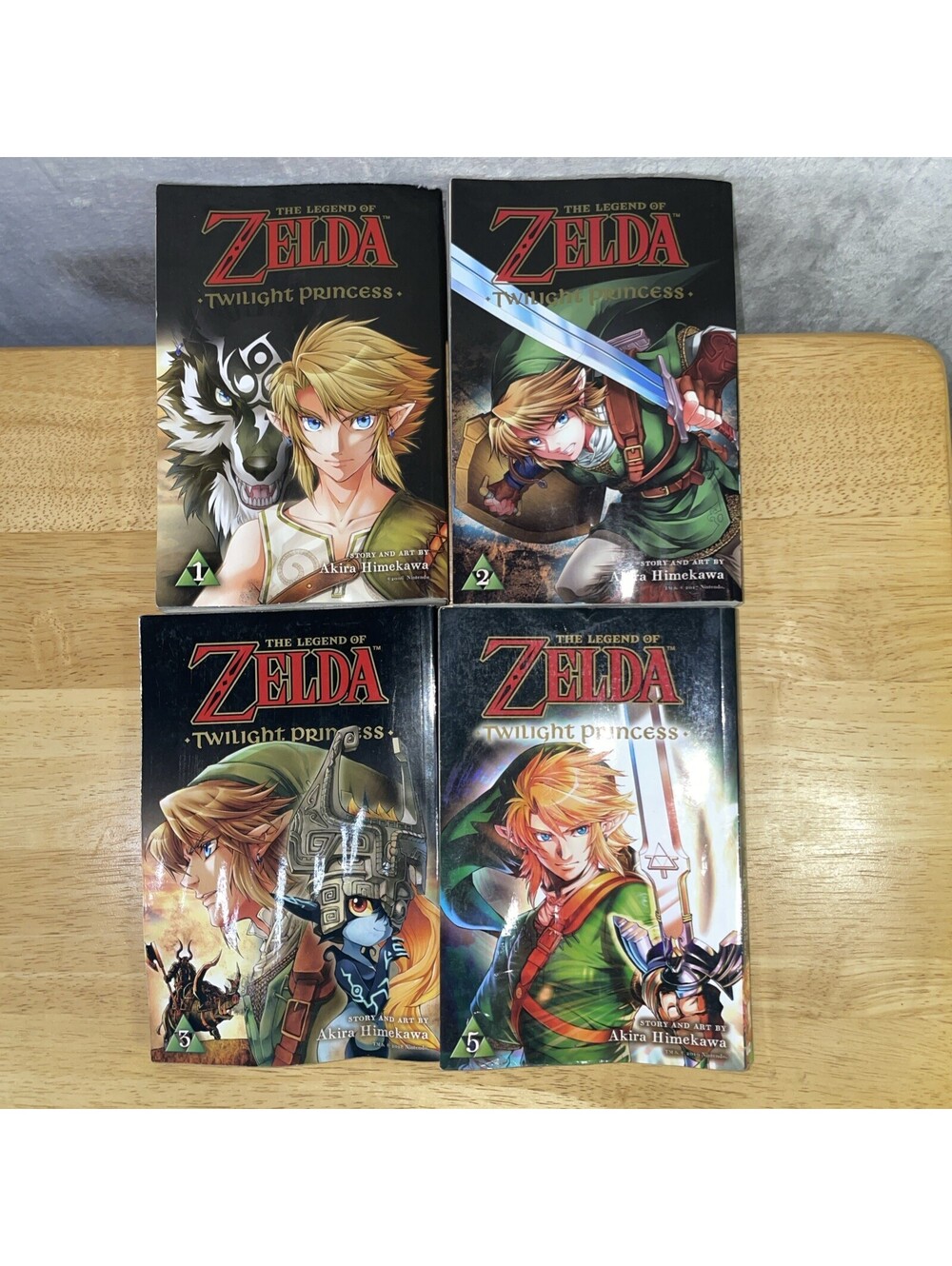 The Legend of Zelda: Twilight Princess Manga Collection 4 books (1, 2, 3, 5)